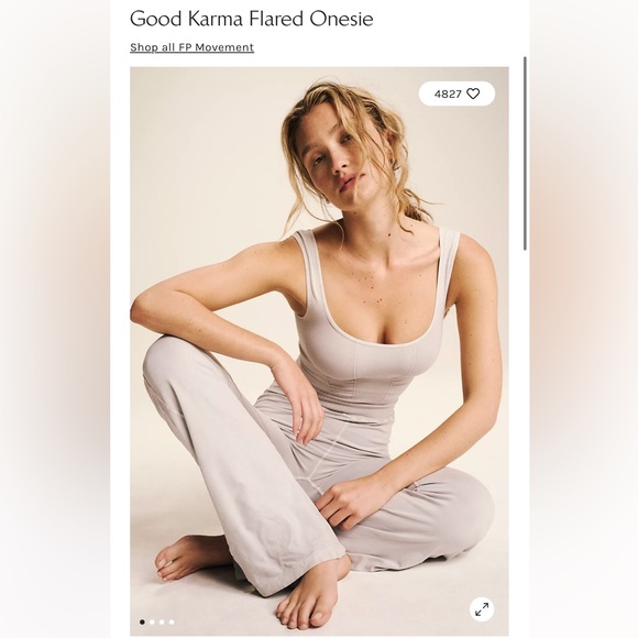 FP Movement by Free People Pants - Free People Good Karma Flare onesie NWOT